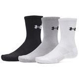 Under Armour čarape Performance Cotton crew, 3 para, crna-siva-bela Cene