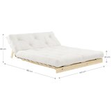 Karup Bordo/svijetlo plava sklopiva sofa 140 cm Roots – | shoptok.hr