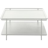 Unique Furniture Svetlo siva kovinska klubska mizica 75x75 cm Yuba – Cene