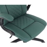 CARRYHOME pisarniški stol kovina, umetna masa, tekstil temno zelena | Shoptok.si