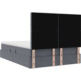  LED krevet za pohranu s madracem Tamnosiva 140 x 200 cm Baršun | shoptok.hr