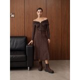 Sinsay Midi suknja od imitacije brušene kože | shoptok.hr