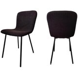 Livetastic Set Stolov Bouclé, Črna, 4-Delni | Shoptok.si