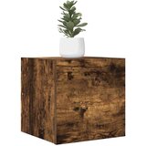 Maison Chic Stenska TV omarica - TV stojalo - Televizijska omarica dimljeni hrast 30,5x30x30 cm, (21700070) | Shoptok.si
