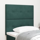  LED Uzglavlje Tamno Zelena 90 cm Baršun | shoptok.hr
