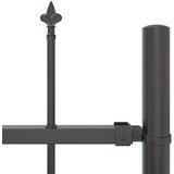  Vrtna Ograda 2 pcs Siva 3,4 x 1,2 m Čelik s prahom | shoptok.hr