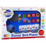 Interaktivni edukativni piano DOREMI u obliku autobusa - plavi | shoptok.hr