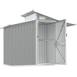  Vrtno spremište sivo 270 x 130 x 208,5 cm od pocinčanog čelika | Eponuda.com