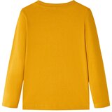 vidaXL Otroška majica z dolgimi rokavi oker 140, (21037209) | Shoptok.si