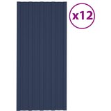 vidaXL Strešni paneli 12 kosov pocinkano jeklo antracitni 100x45 cm Cene