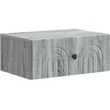  Noćni ormarić za montažu na zid Siva sonoma 49 x 34,5 x 20 cm | shoptok.hr