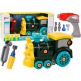 Lokomotiva za sastavljanje s alatom Locomotive - zelena | shoptok.hr
