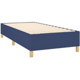 vidaXL Krevet box spring s madracem LED plavi 90x200 cm od tkanine | shoptok.hr