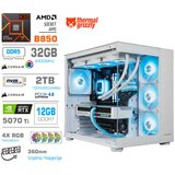MEGA Računalnik MT S5 R7-9800X3D/RTX5070Ti/32GB-DDR5/2TB/750W/Brez OS/bela RGB + Estetski napajalni kabli [Modra / Bela], (5000357935) Cene
