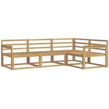  Set vanjskih sofa 4 pcs Bijela 247,5 x 168,5 x 73 cm | shoptok.hr