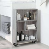  Uska kolica za pohranu boja hrasta 48x13x68cm konstruirano drvo | shoptok.hr
