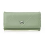 Verde Novčanik ženski pravougaoni sa štepom 1441, 19×3.5×10 cm pastelno zelena ( 16NZV1441FP ) Cene