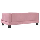  Dječja fotelja ružičasta 80 x 45 x 30 cm baršunasta | shoptok.hr