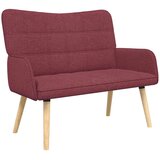  Kauč za dvoje boja crnog vina 115 x 61 x 87 cm tkanina | shoptok.hr