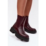 Boto Insulated ankle boots with zipper burgundy Niviane | shoptok.hr