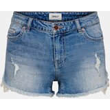 Only Blue Denim Shorts with Lace Details Carmen - Women | ePonuda.com