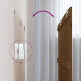  Zidno uzglavlje smeđa boja meda 185x3x90 cm od masivne borovine | shoptok.hr