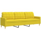  2-dijelni set sofa s ukrasnim jastucima svjetložuti od tkanine | Eponuda.ba