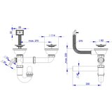 LOŽ METALPRES odvod lož metalpres dvodijelni s ps (114PP-114) | shoptok.hr