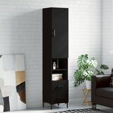 vidaXL Visoka komoda crna 34 5 x 34 x 180 cm od konstruiranog drva Cijene