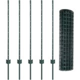 Euro ograda s postom 10 x 1 m Čelik premazan PVC-om Zelena | shoptok.hr