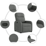  Naslonjač na podizanje od tkanine tamnosivi | shoptok.hr
