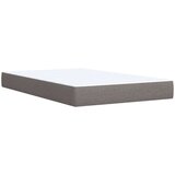 vidaXL Krevet s oprugama i madracem smeđesivi 120 x 190 cm od tkanine | shoptok.hr
