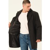 Dewberry PLT8395 BATTAL COAT-DIAGONAL BLACK Cene