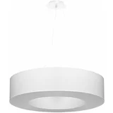 Nice Lamps Bijela viseća svjetiljka s tekstilnim sjenilom ø 70 cm Galata –