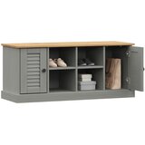  Klupa za cipele VIGO siva 106 x 35 x 45 cm od masivne borovine | Eponuda.com