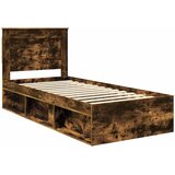  Krevetna konstrukcija s ladicama Dimljeni hrast 90 x 200 cm | shoptok.hr