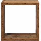 Police na zidu s policom 4 pcs Staro drvo Konstruirano drvo | Shoptok.si