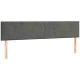 Maison Chic Posteljno vzglavje - Vzglavna omarica 2 kosa temno sivo 100x5x78/88 cm žamet, (22077311) Cene