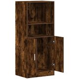 vidaXL Kuhinjska omarica dimljen hrast 57x41,5x131,5 cm inž. les | Shoptok.si