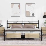 Metalni okvir kreveta bez madraca boja hrasta sonome 193x203 cm | shoptok.hr