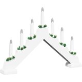 Most sa božićnim svijećama Bijelo 39.5 x 5 x 29 cm | shoptok.hr