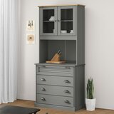 vidaXL Visoka komoda VIGO siva 80 x 40 x 176 cm od masivne borovine Cijene