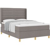 Box Spring Postelja z Matracom Taupe 160x200 cm Tkanina, (22050971) | Shoptok.si