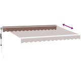 Tenda na automatsko uvlačenje s LED smeđa 350 x 250 cm | shoptok.hr