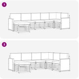  Set vanjskih sofa 6 kom. Prirodna | shoptok.hr