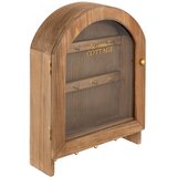 Atmosphera ORMARIĆ ZA KLJUČEVE ROXIE 22X7X28CM MDF/METAL/STAKLO, SMEĐI | shoptok.hr