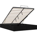  Otomanski krevet Crna 153 x 203 cm Tkanina | shoptok.hr