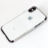 Elegance tanek silikonski ovitek za Samsung Galaxy A51 A515 - prozoren s črnim robom | Shoptok.si