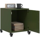  The Living Store Nočna omarica 2 kosa olivno zelena 36x39x43,5 cm jeklo - Nočna Omarica, (21497287) | Shoptok.si