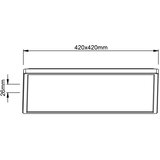 Brilliant LED plafonsko svetlo MILTON LED/24W/230V 42x42 cm bela | Eponuda.com
